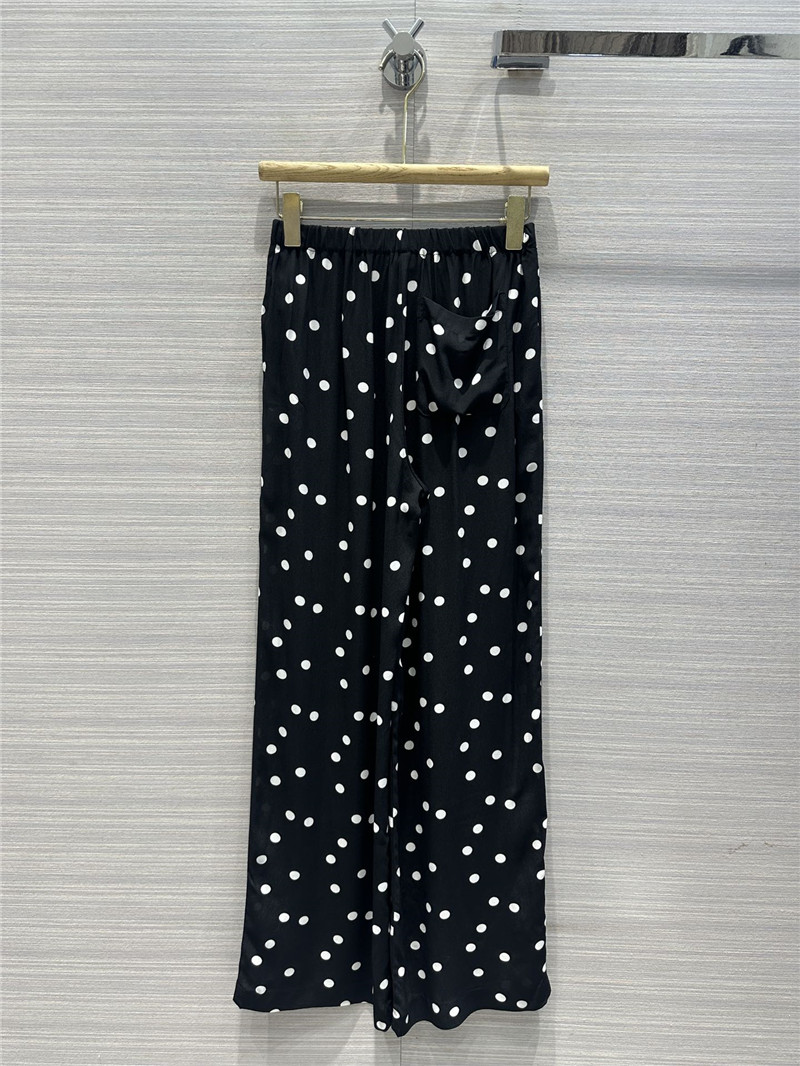 jil sander rayon acetate polka dot pants replica d&g clothing