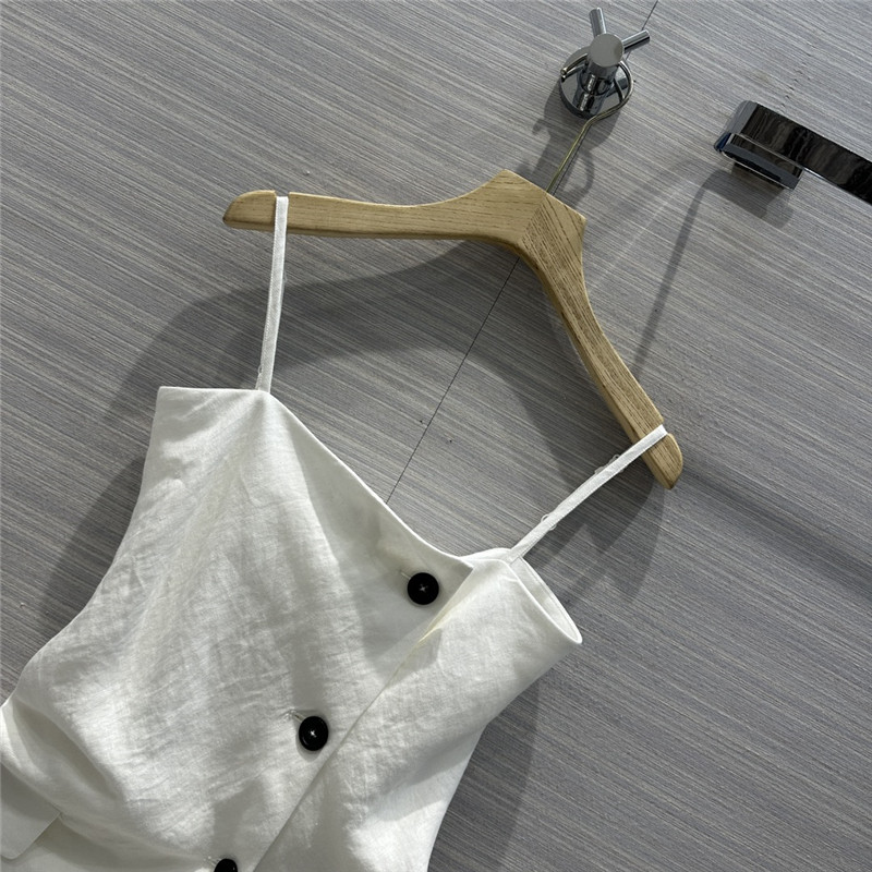 acne studios irregular hem design tube top suspender