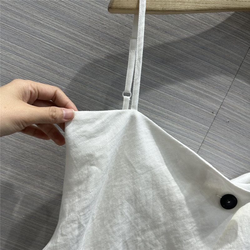 acne studios irregular hem design tube top suspender