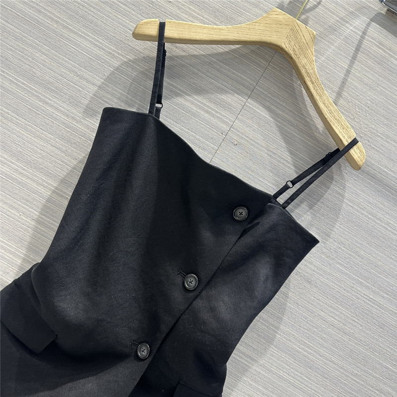 acne studios irregular hem design tube top suspender
