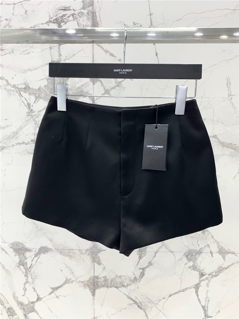 Y51 acetate satin shorts replica d&g clothing