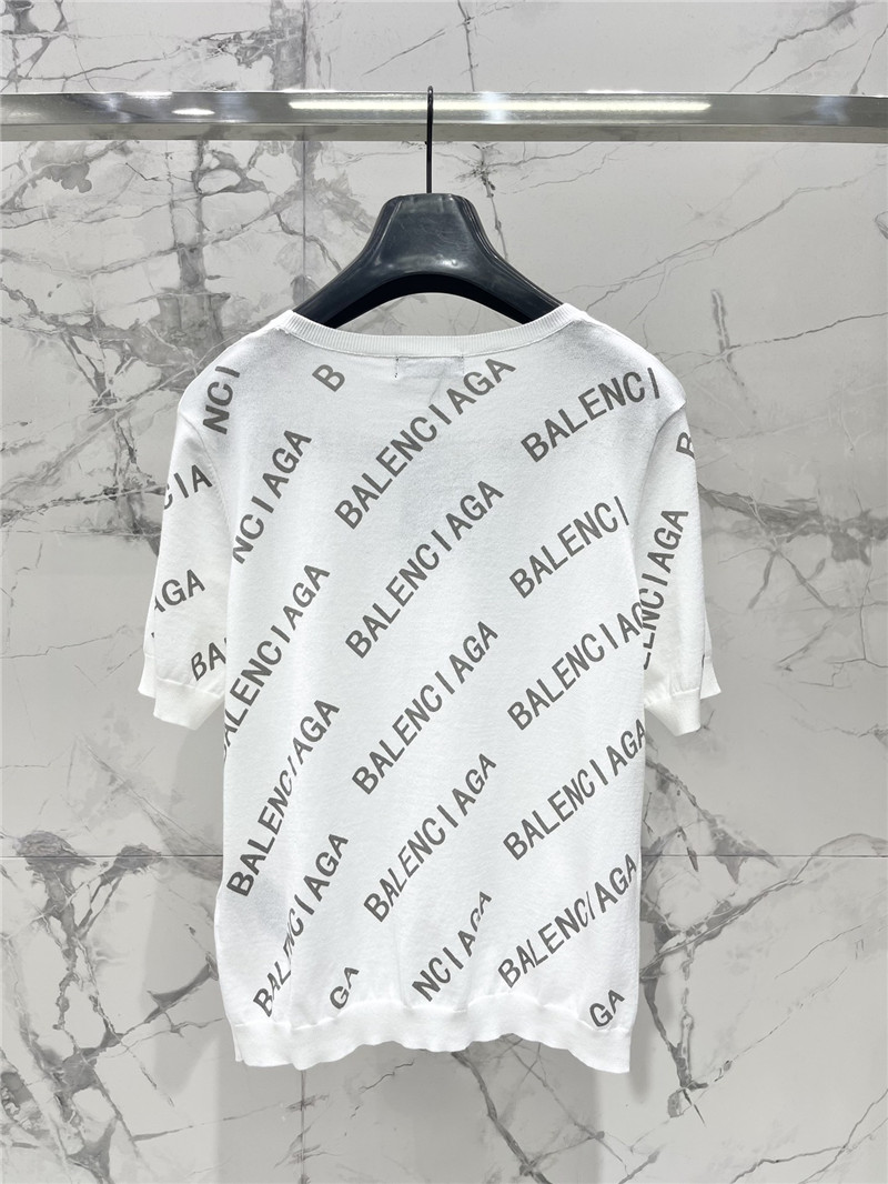 Ba1en*iaga new knitted short-sleeved replica designer clothes