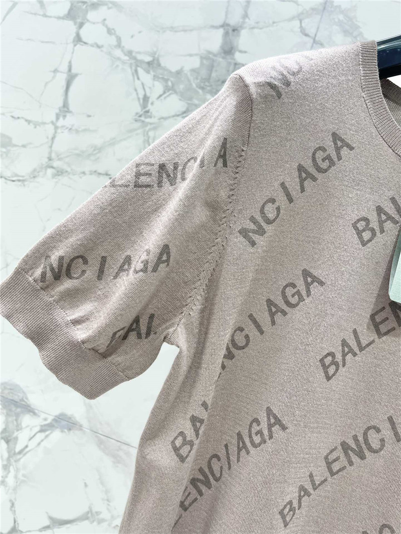Ba1en*iaga new knitted short-sleeved replica designer clothes