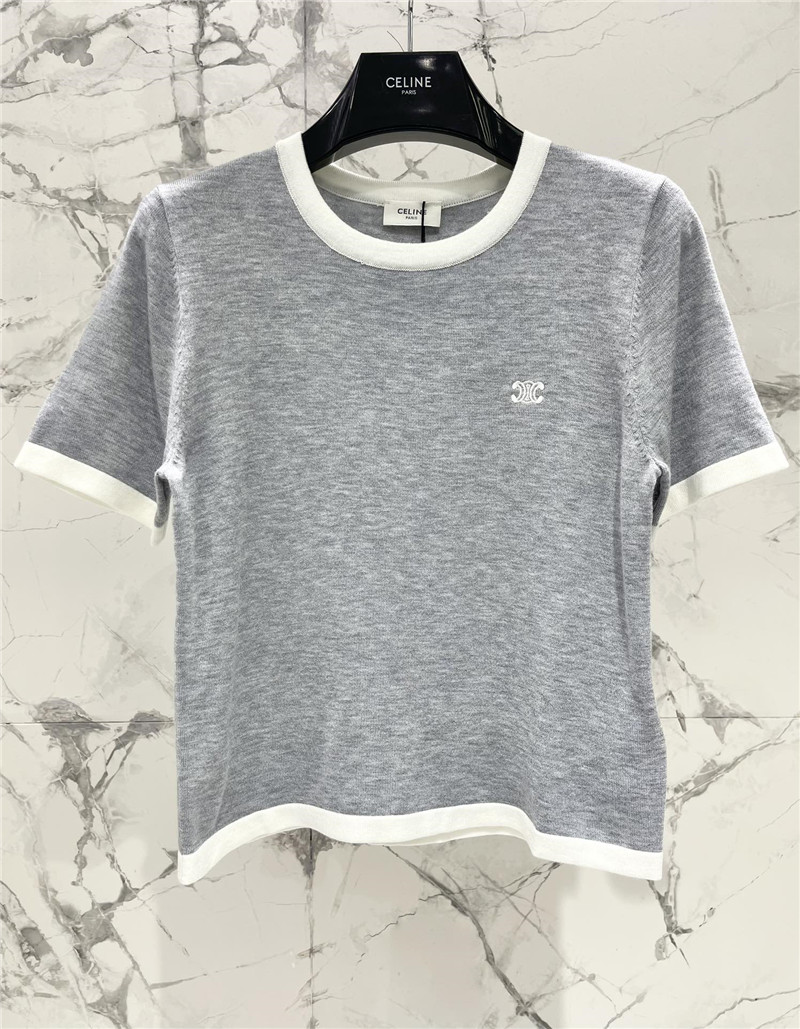 Ce1i*e contrast color sweater replica d&g clothing