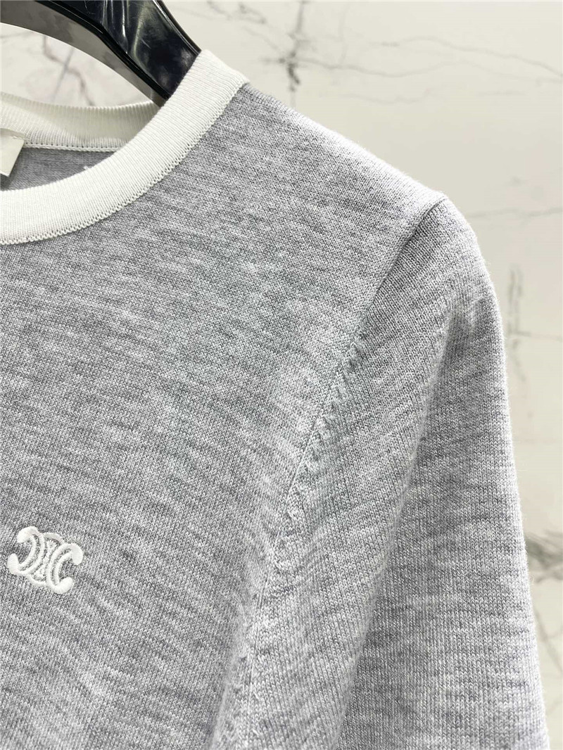 Ce1i*e contrast color sweater replica d&g clothing