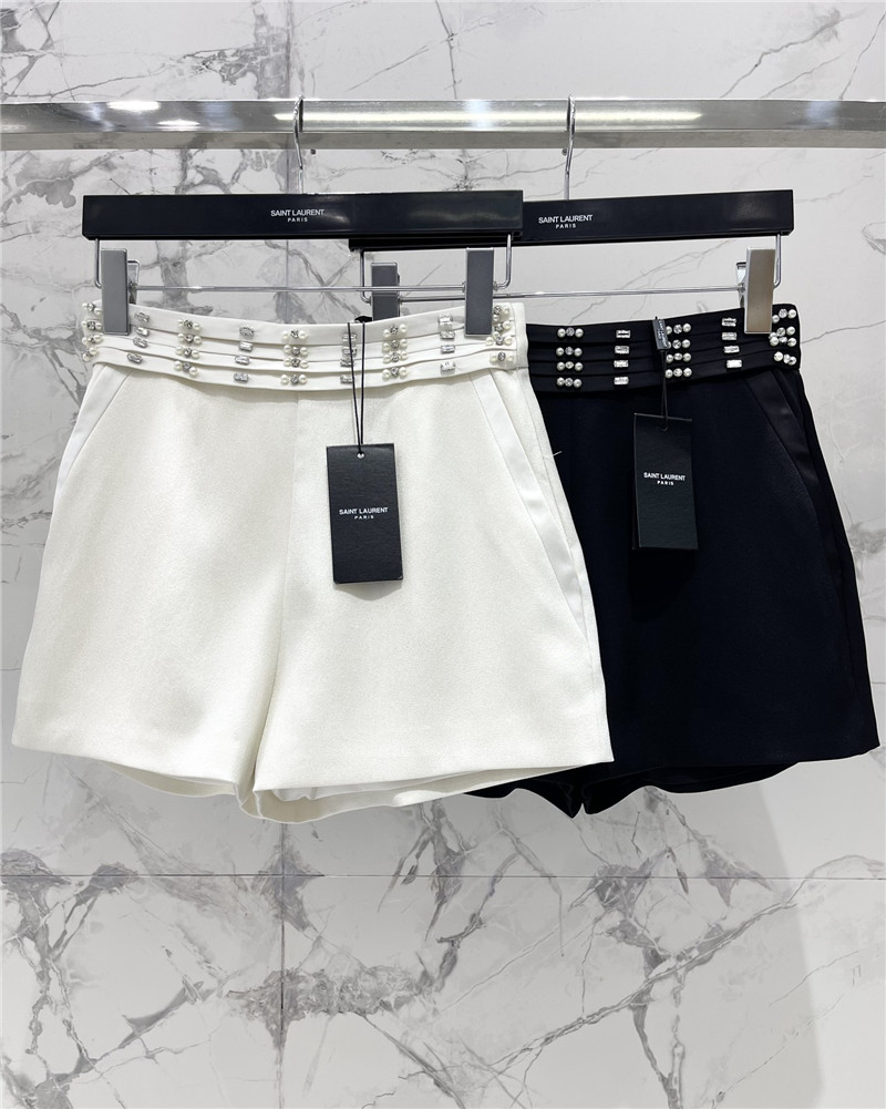 YSL new shorts cheap replica designer clothes