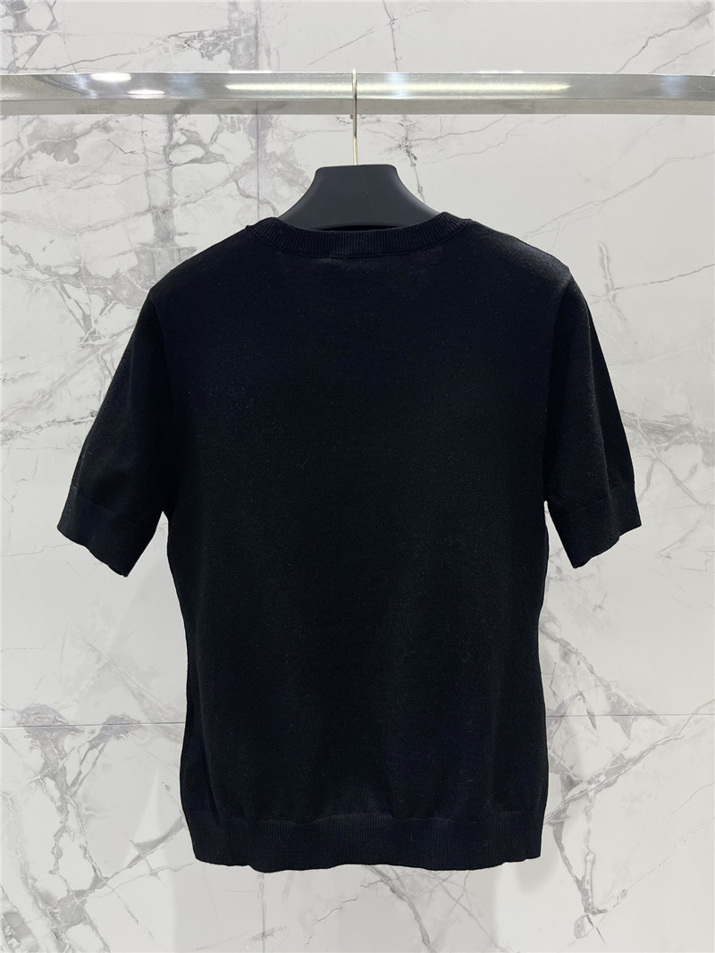 Versace Medusa Plaque Knitted Top black