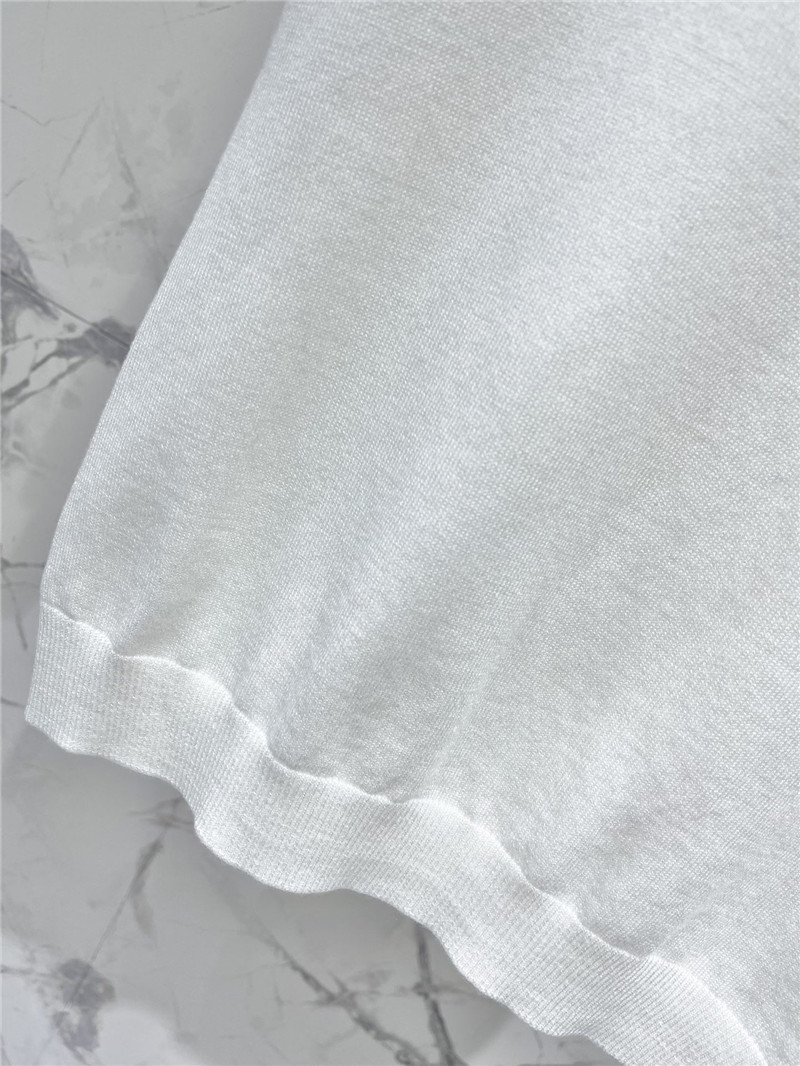 Versace Medusa Plaque Knitted Top White