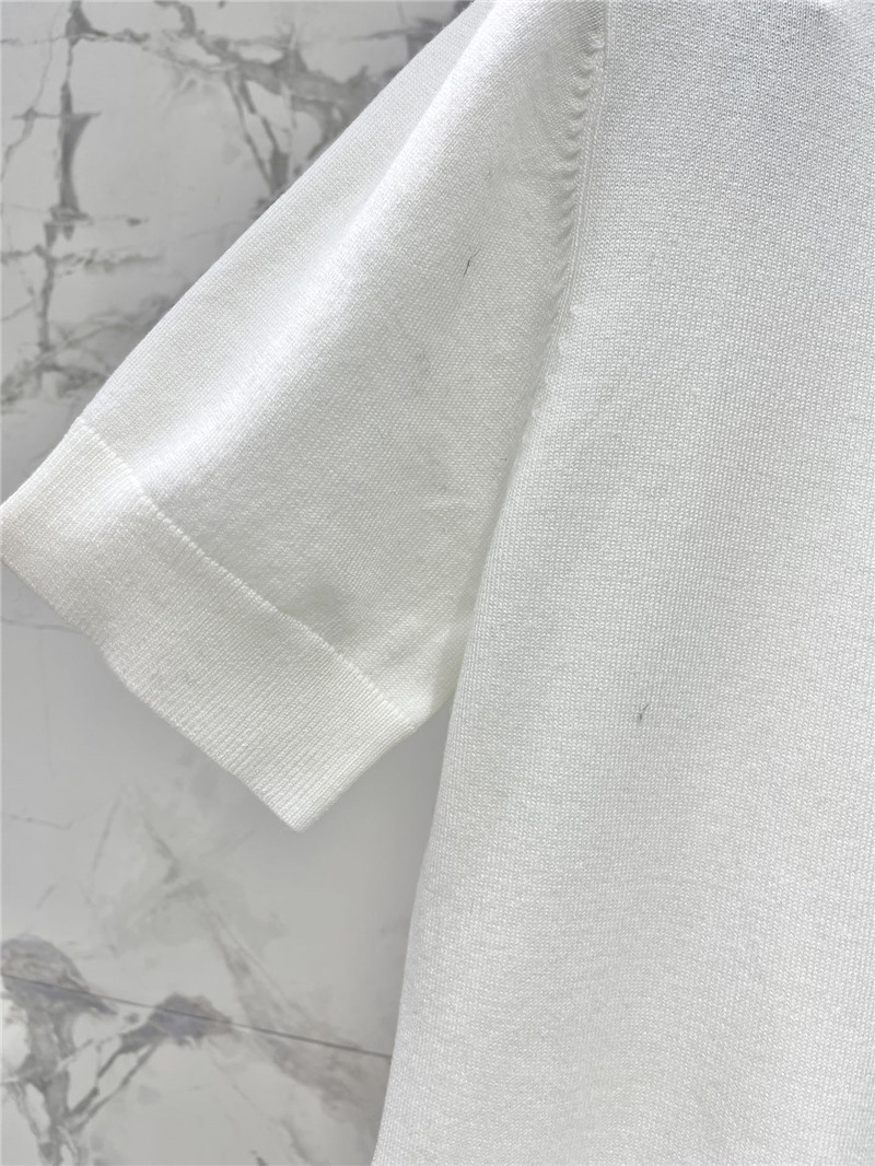 Versace Medusa Plaque Knitted Top White