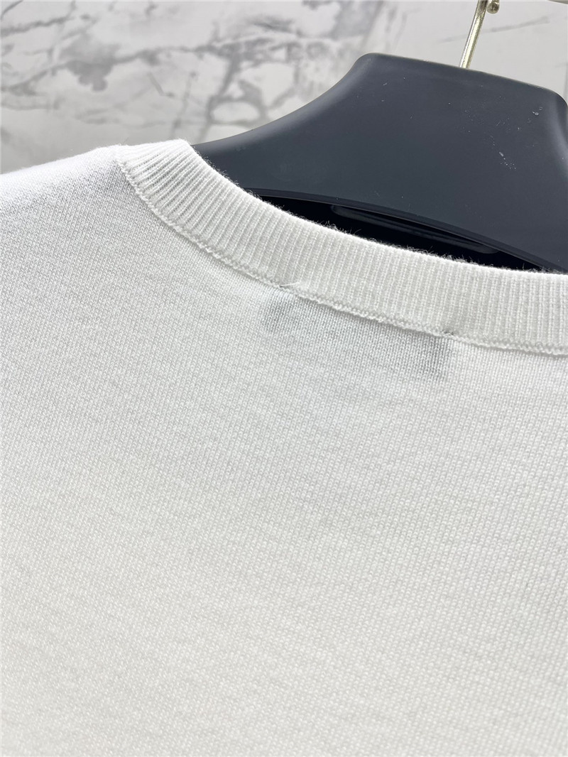 Versace Medusa Plaque Knitted Top White