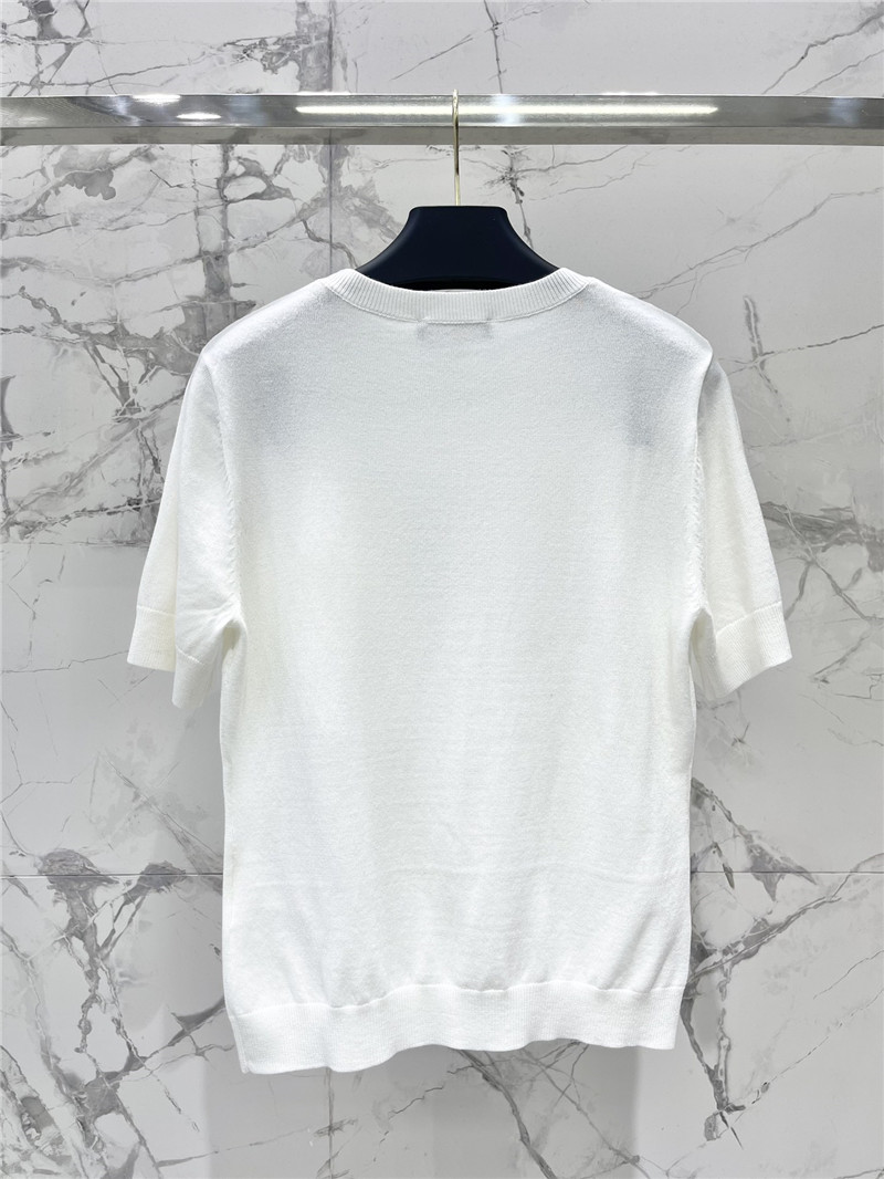 Versace Medusa Plaque Knitted Top White
