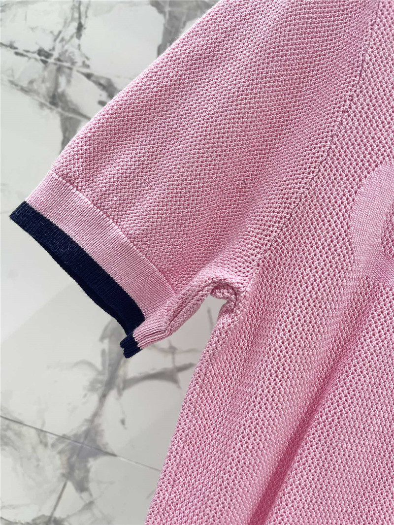 Ce1i*e zip short-sleeve cardigan in pink