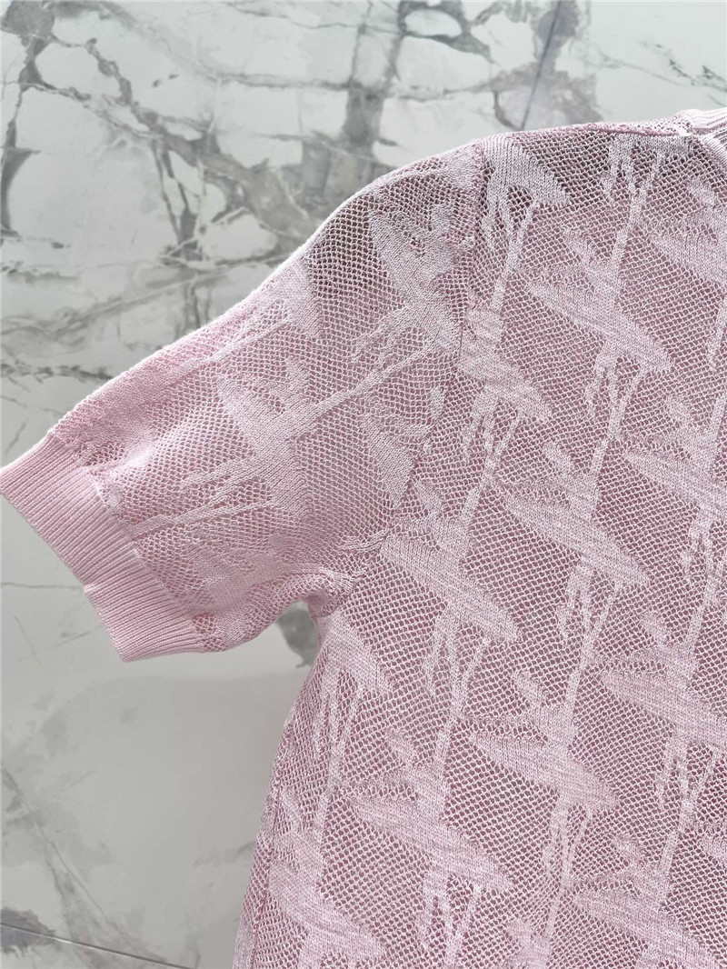 Vanitoo round neck knitted short sleeve replica clothing