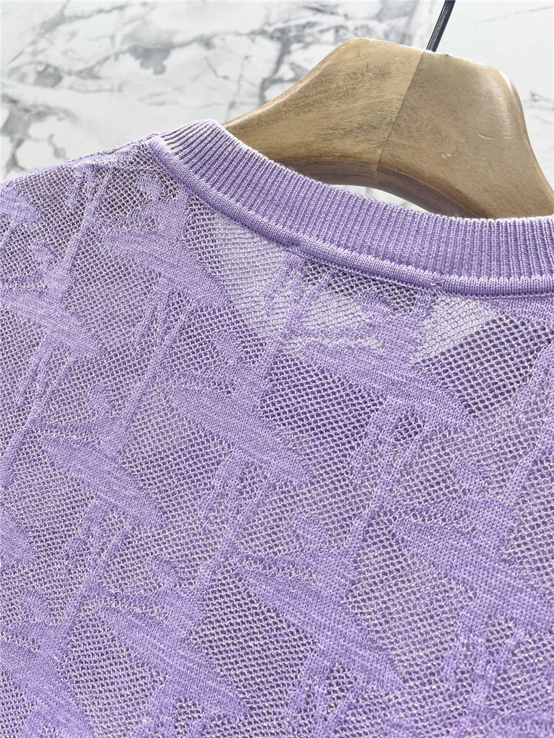 Vanitoo round neck knitted short sleeve replica clothing