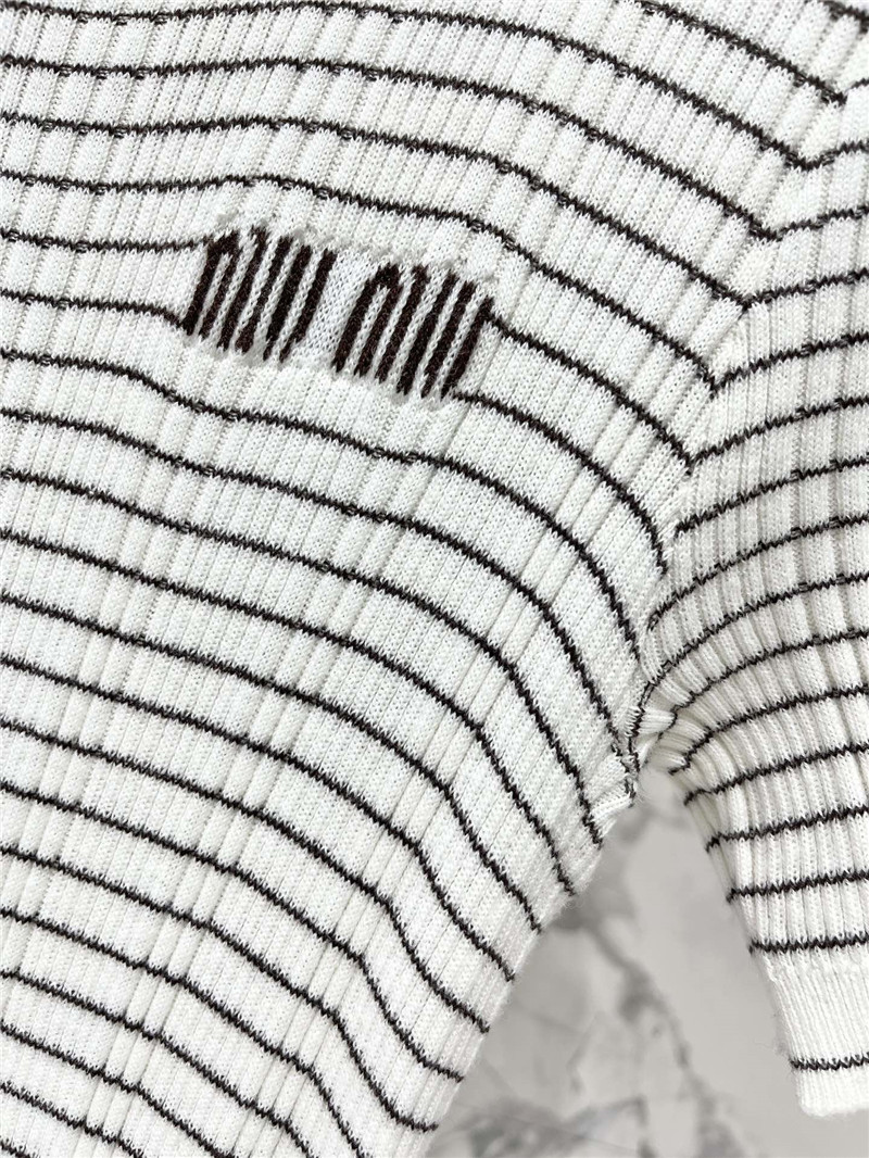 M1um1u short sleeve knitted skirt cheap replica designer clothes