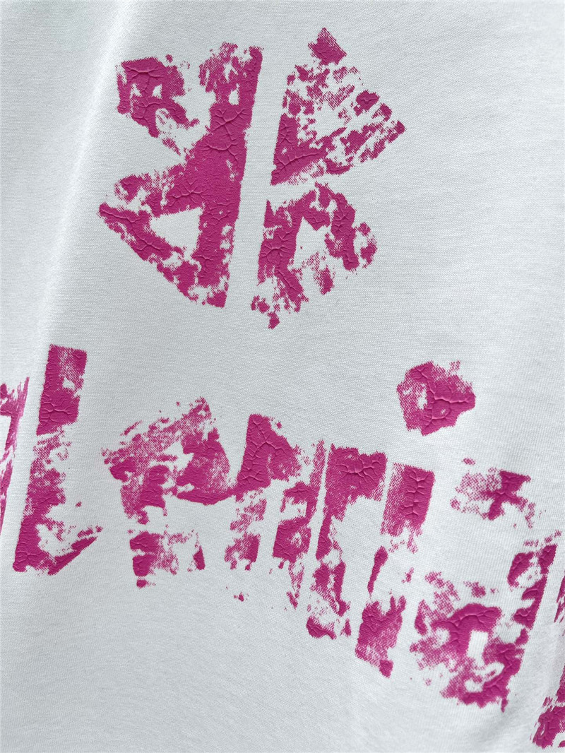 Ba1en*iaga pure cotton round neck short sleeve replica clothing