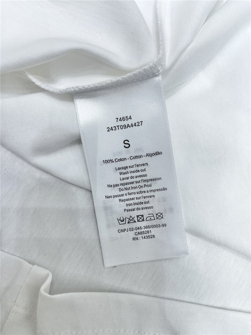 Ba1en*iaga pure cotton round neck short sleeve replica clothing