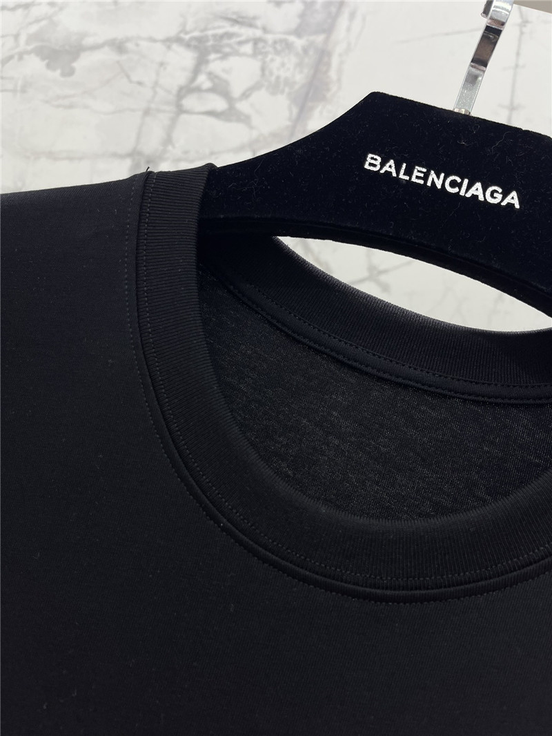 Ba1en*iaga pure cotton round neck short sleeve replica clothing