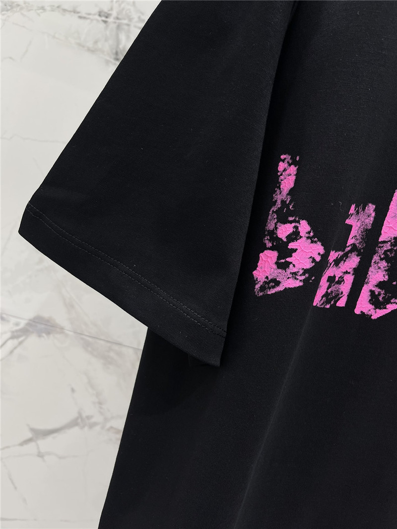 Ba1en*iaga pure cotton round neck short sleeve replica clothing