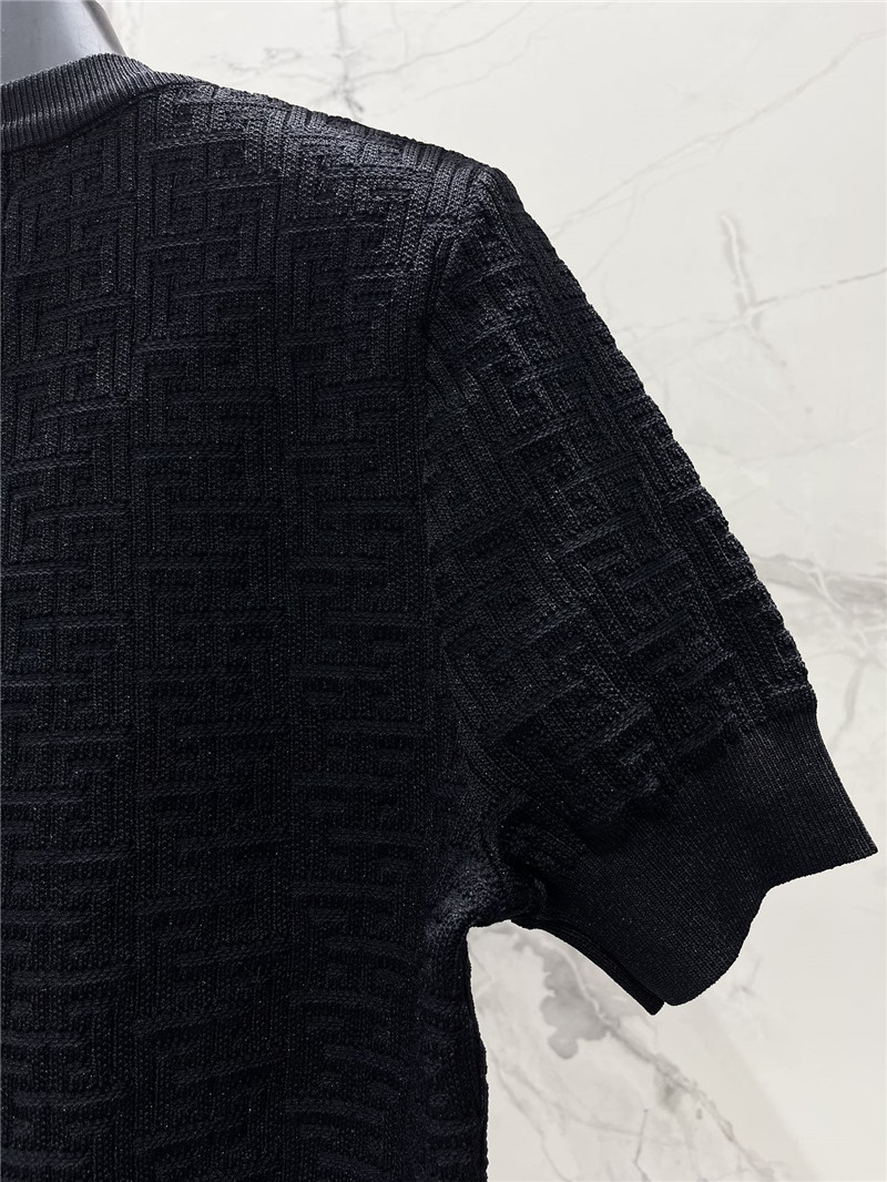 Balmain Jacquard Short Knit Cardigan in Black