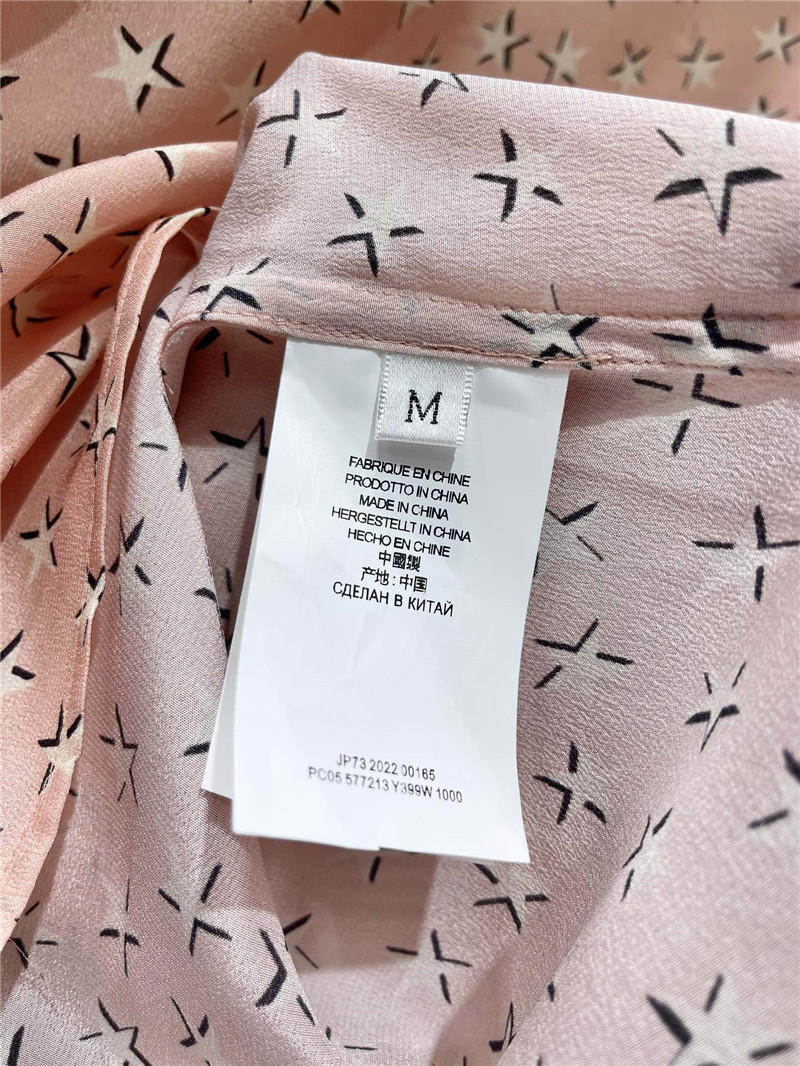 Y51 five-pointed star silk shirt replica designer clothes