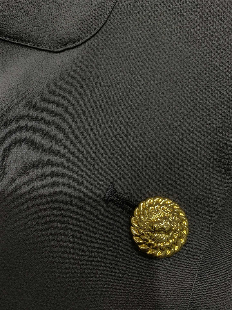 Balmain acetate satin belt coat replica clothes