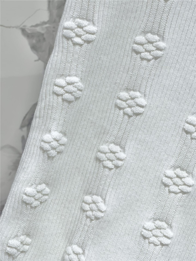 Ch**el three-dimensional crochet knit top replica d&g clothing