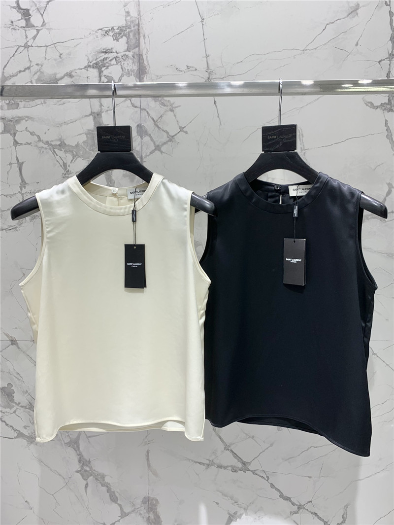 Y51 acetate silk satin top replica designer clothes