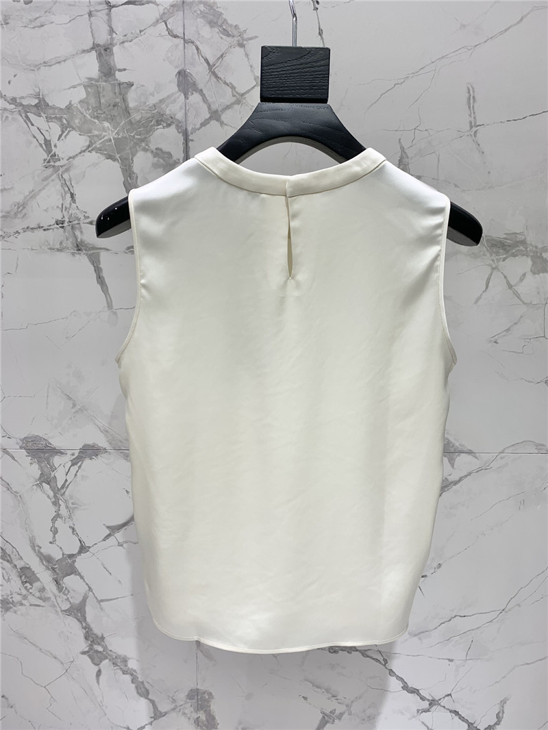 Y51 acetate silk satin top replica designer clothes