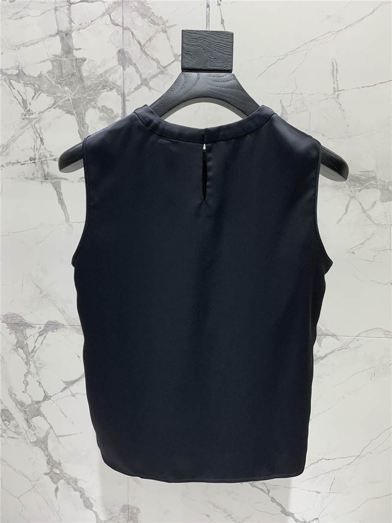 Y51 acetate silk satin top replica designer clothes