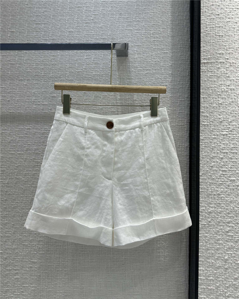 BC white cotton and linen vest suit replica designer clothes