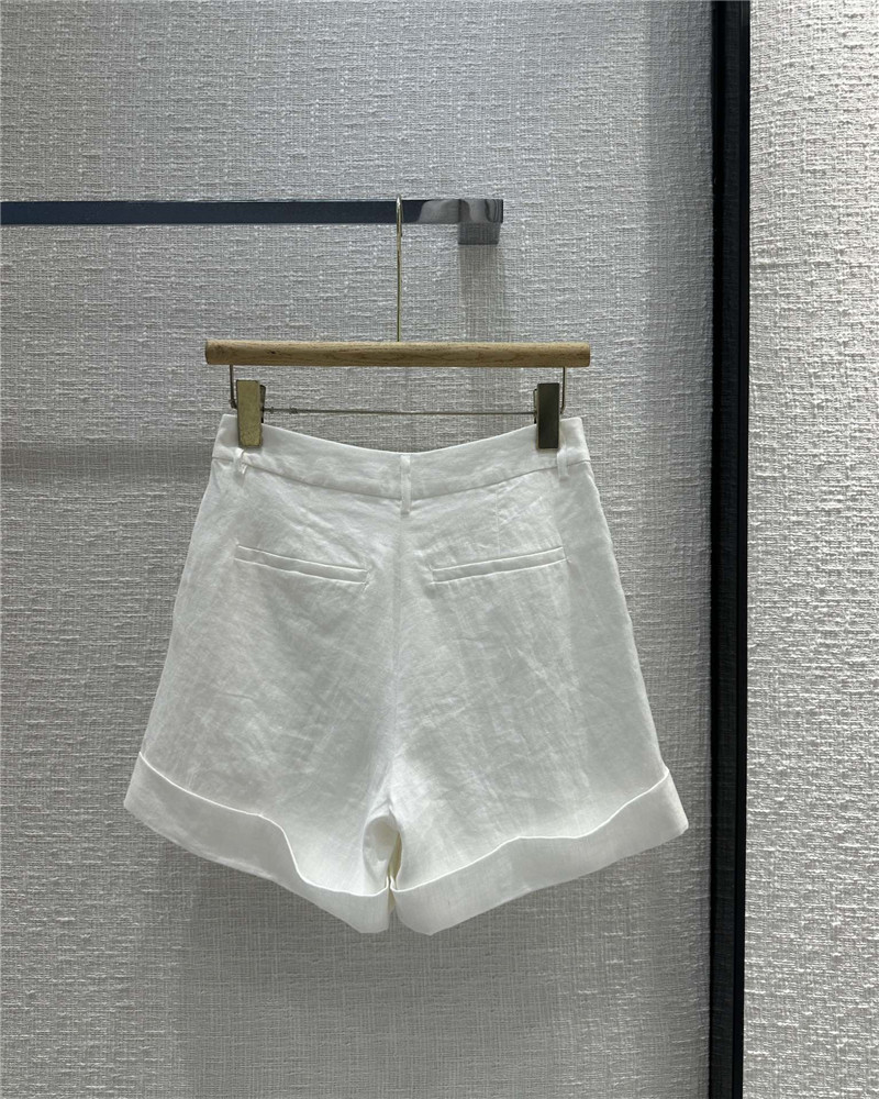 BC white cotton and linen vest suit replica designer clothes