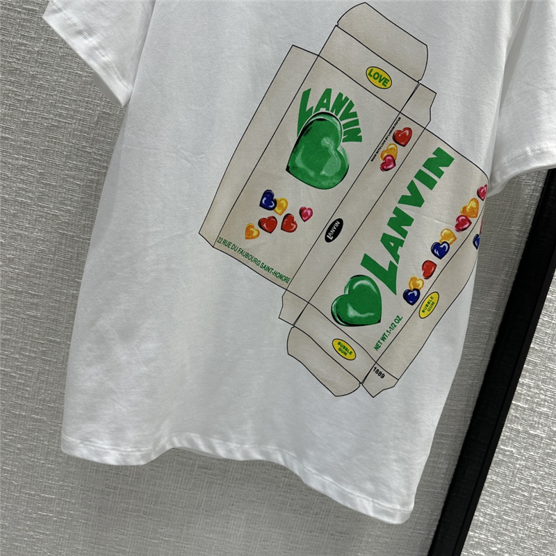 LANVIN printed T-shirt replica d&g clothing