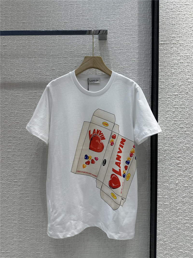 LANVIN printed T-shirt replica d&g clothing