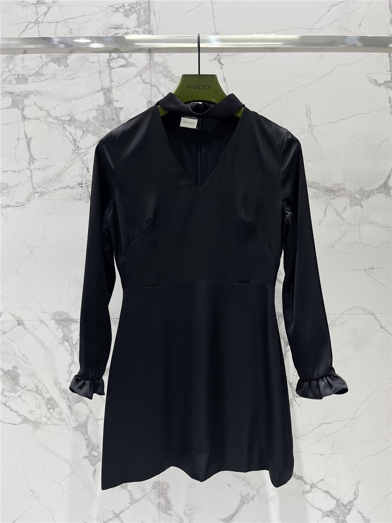 Gvc*1 butterfly satin dress replica designer clothes