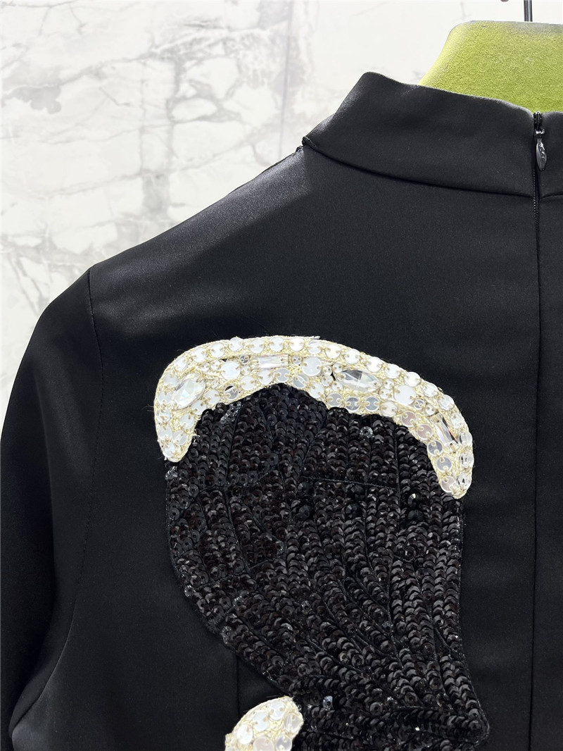 Gvc*1 butterfly satin dress replica designer clothes