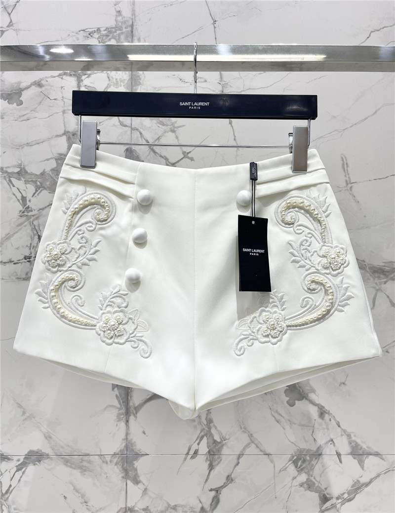 YSL three-quarter shorts replica clothing