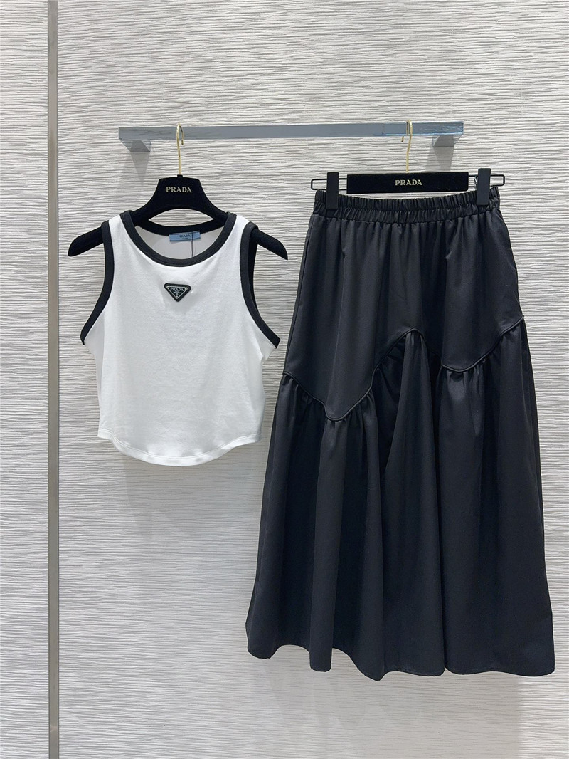 Pra*a color block collision light luxury suit replica d&g clothing