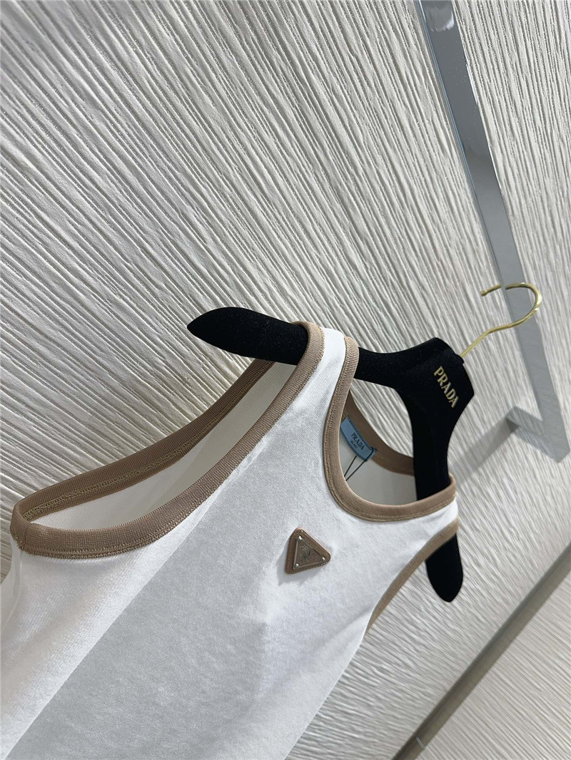 Pra*a color block collision light luxury suit replica d&g clothing