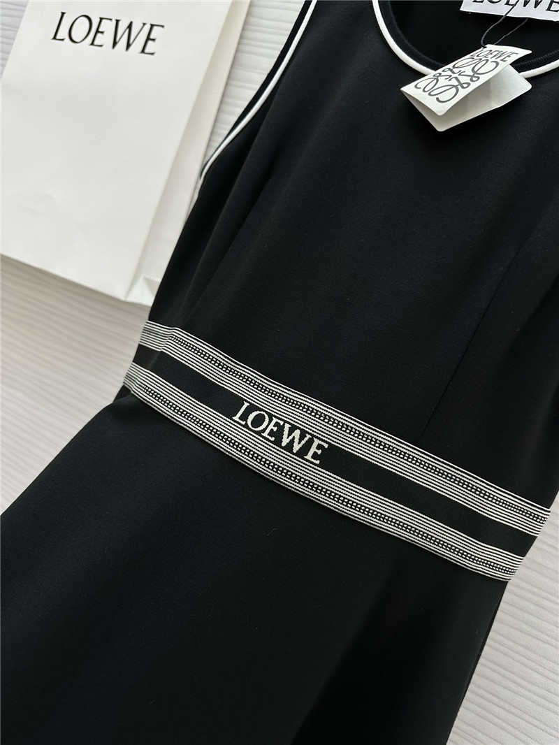 L0ew* logo elastic waist sleeveless dress replica clothing