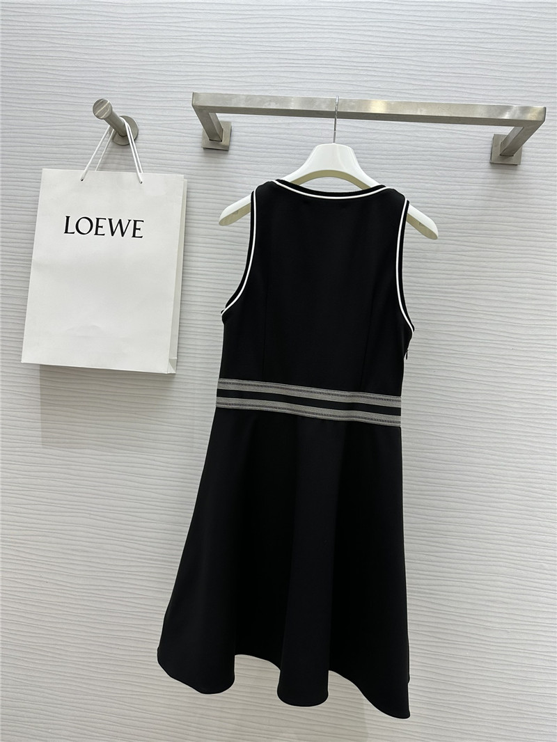 L0ew* logo elastic waist sleeveless dress replica clothing