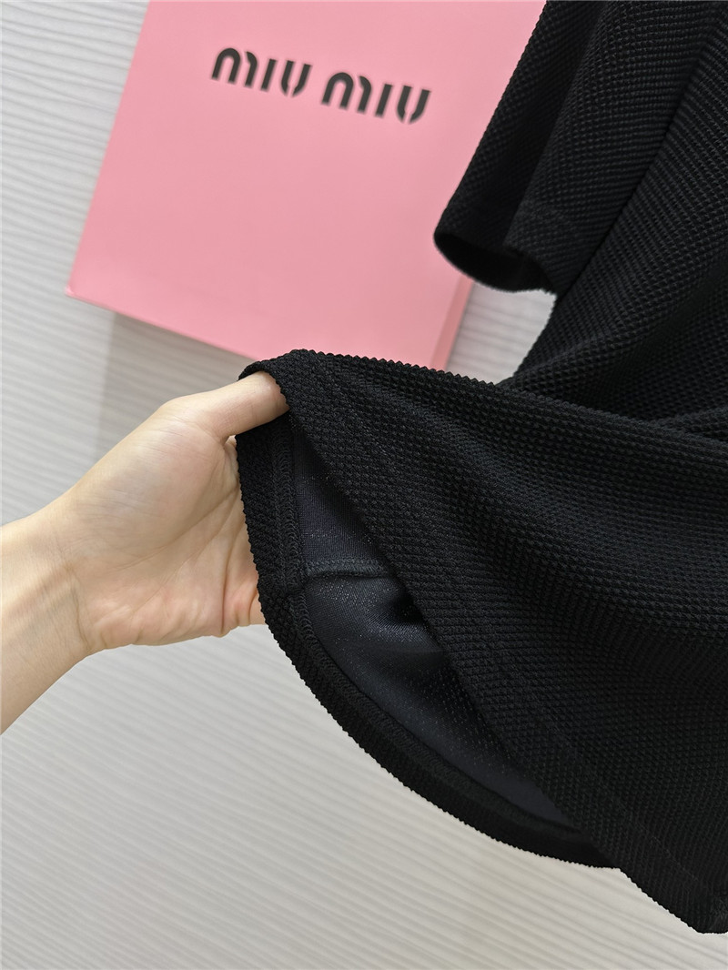 M1um1u beaded round neck top replica designer clothes