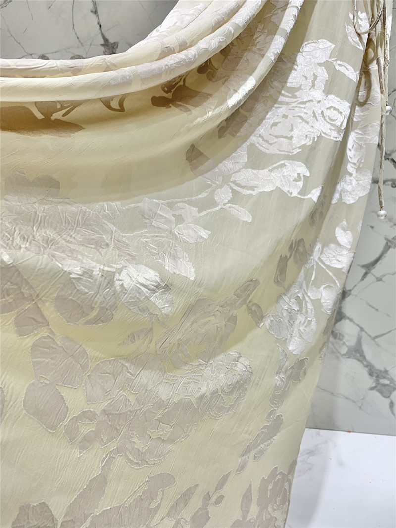 Y51 rayon satin cutout dress replica clothes