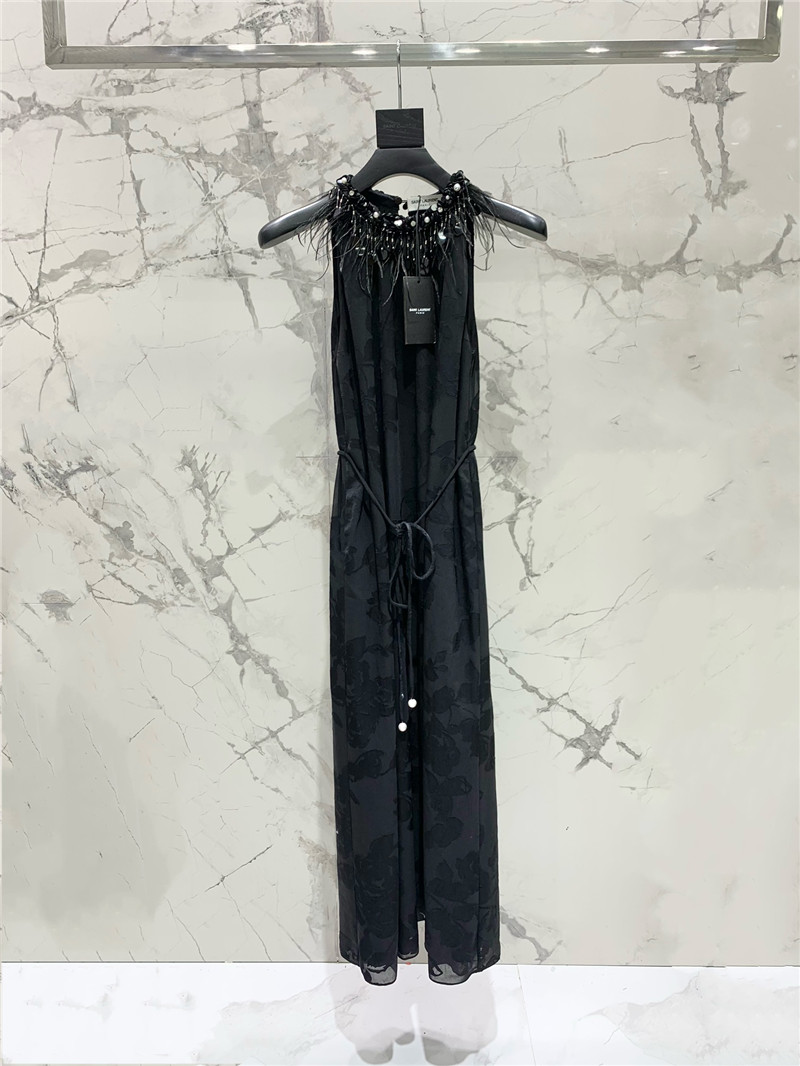 Y51 rayon satin cutout dress replica clothes