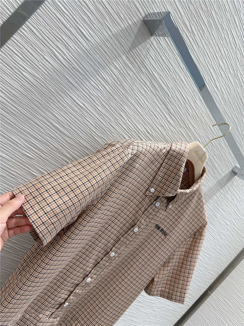 M1um1u short sleeve shirt dress replicas clothes