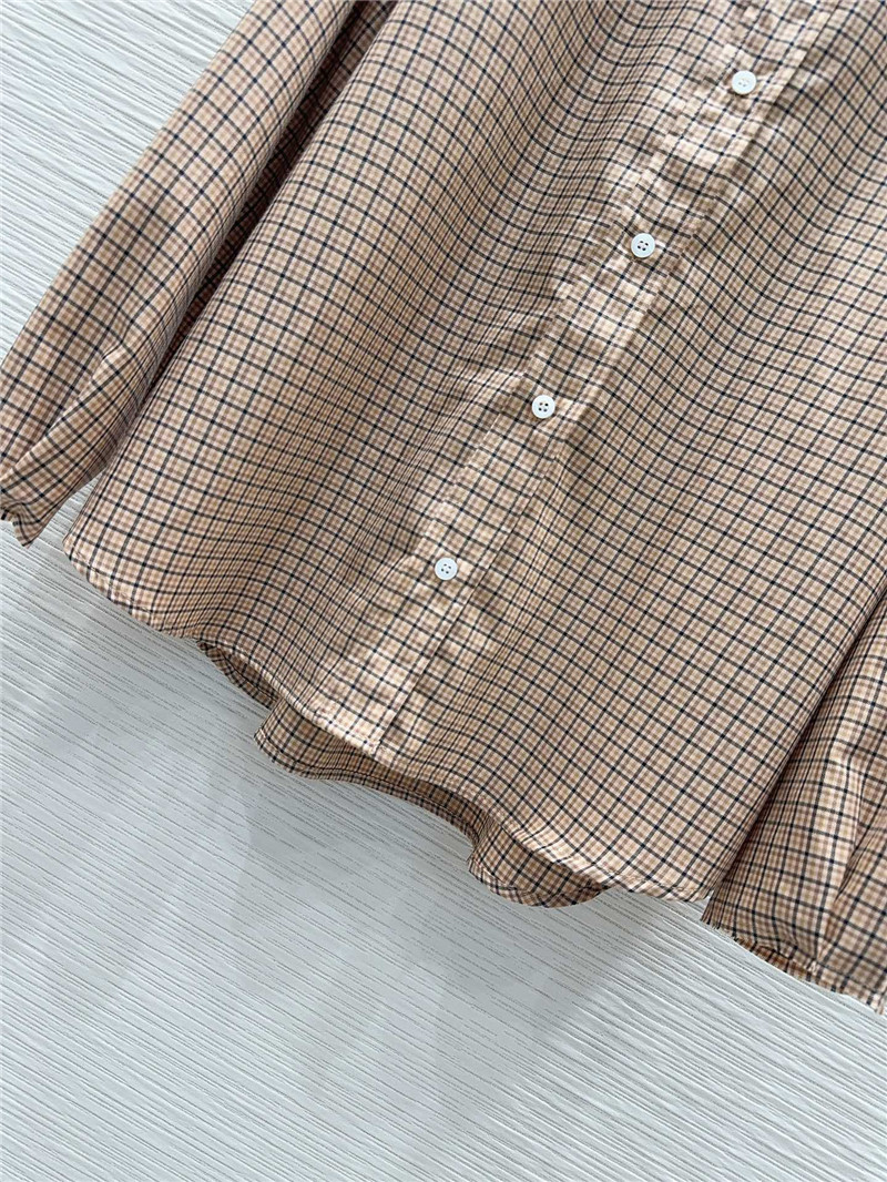 M1um1u plaid shirt replica d&g clothing