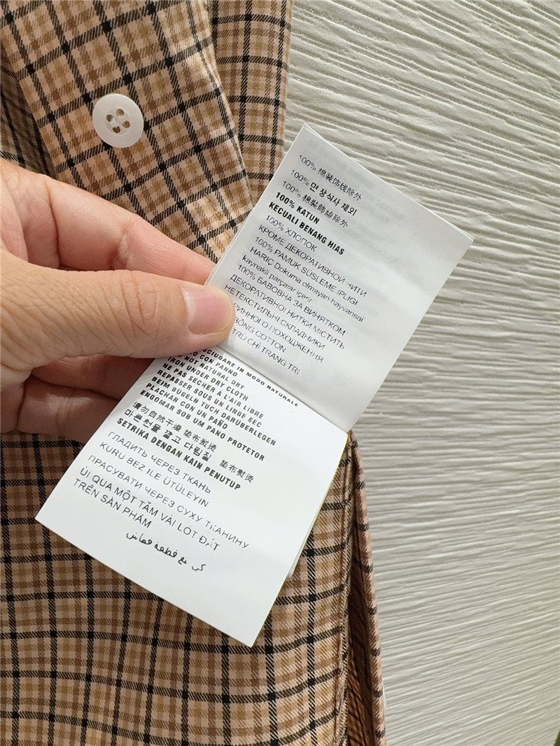 M1um1u plaid shirt replica d&g clothing