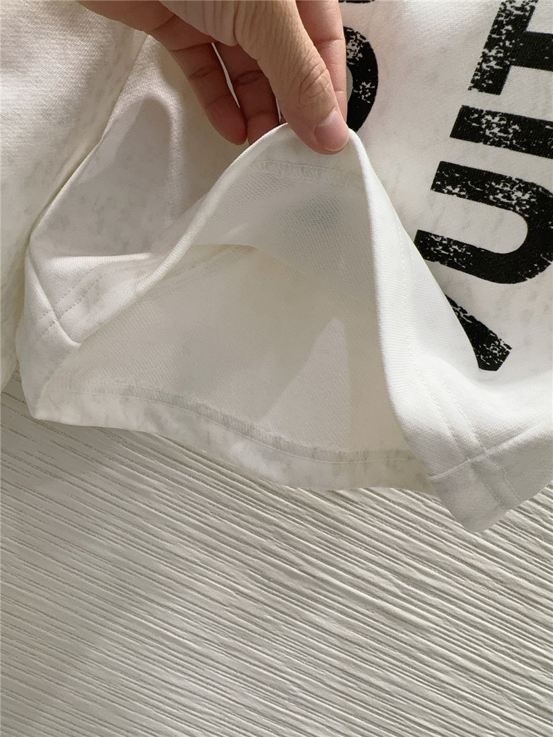 l0vis Vvtt0n white letter print t-shirt sets