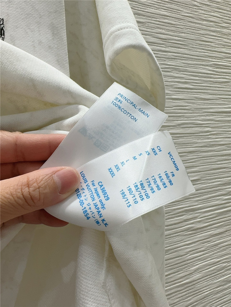 l0vis Vvtt0n white letter print t-shirt sets