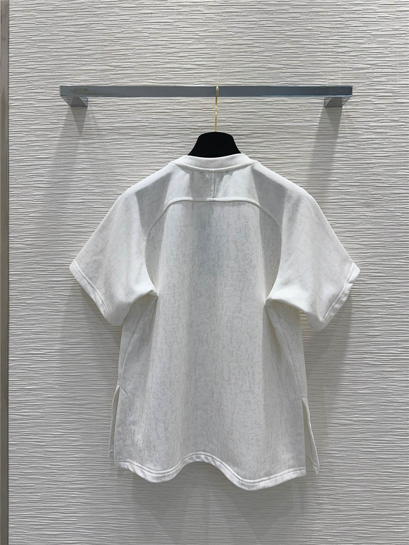 l0vis Vvtt0n white letter print t-shirt sets